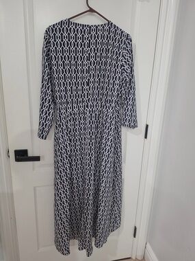 Wonder navy and white dress